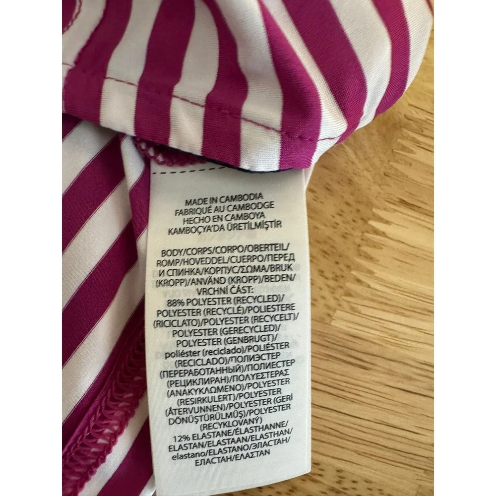 Ralph Lauren RLX Golf Polo Shirt Pink White Stripe Performance Men's‎ Small